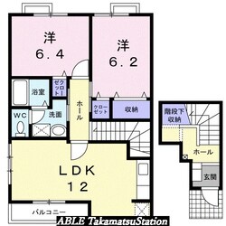 サニープロムナードⅢの物件間取画像